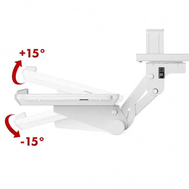 Maclean under-desk keyboard holder, adjustable, max. 5kg, white, MC-156 W Maclean under-desk keyboard holder, adjustable, max. 5kg, white, MC-156 W
