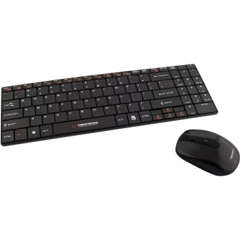 Esperanza EK122K keyboard RF Wireless QWERTY Black