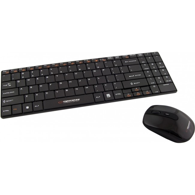 Esperanza EK122K keyboard RF Wireless QWERTY Black Esperanza EK122K keyboard RF Wireless QWERTY Black