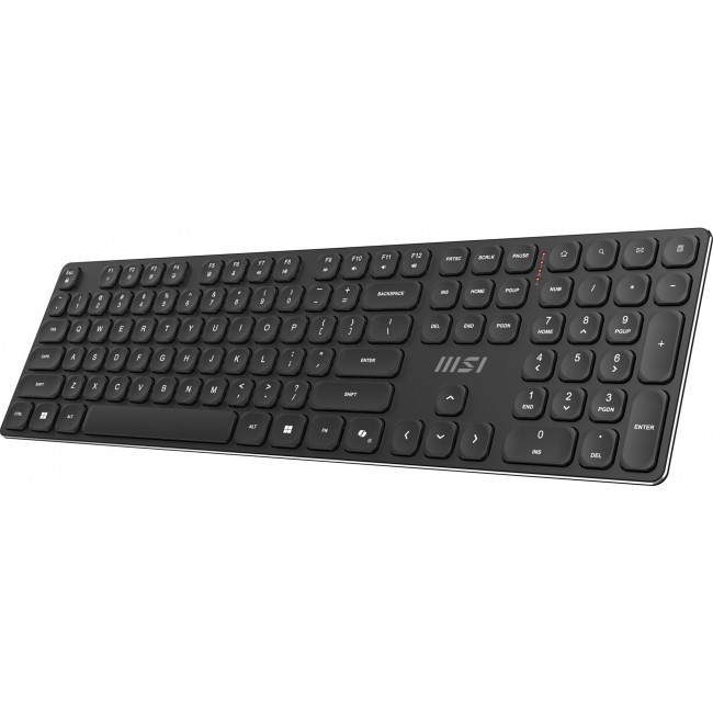 MSI FORGE K210 WIRELESS COMBO keyboard Mouse included Home/Office USB QWERTY US English Black