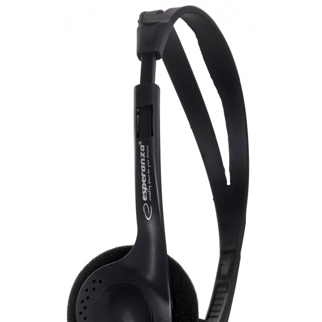 Esperanza EH102 headphones/headset Wired Head-band Calls/Music Black Esperanza EH102 headphones/headset Wired Head-band Calls/Music Black