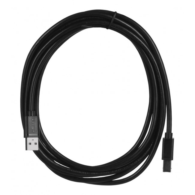 UNITEK Y-C420GBK USB cable USB 2.0 3 m USB A USB B Black