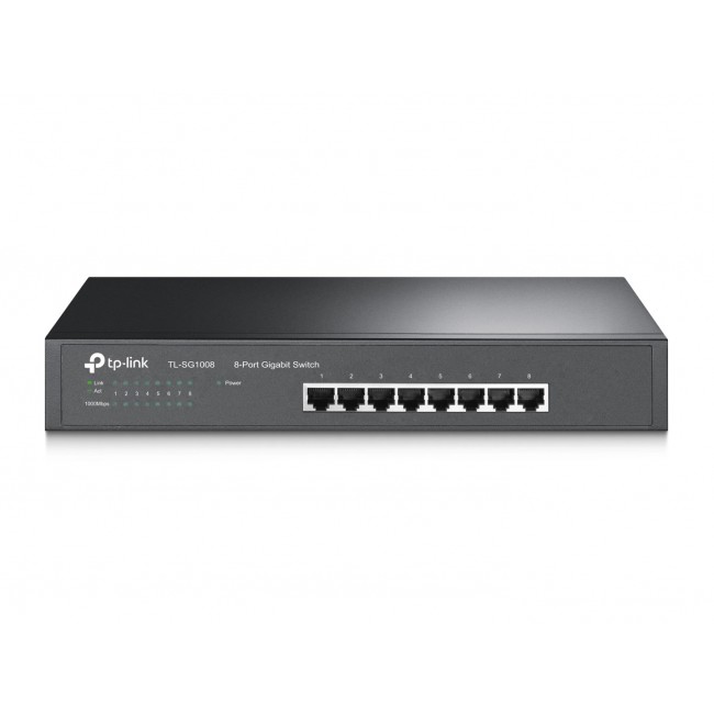 TP-Link TL-SG1008 network switch Unmanaged Gigabit Ethernet (10/100/1000) Black TP-Link TL-SG1008 network switch Unmanaged Gigabit Ethernet (10/100/1000) Black