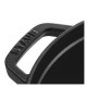 Staub Round Cast Iron Casserole - 3.8 ltr, Black Staub Round Cast Iron Casserole - 3.8 ltr, Black