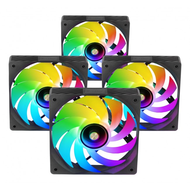 Mars Gaming MFSI4KIT computer cooling system Computer case Fan 12 cm Black Mars Gaming MFSI4KIT computer cooling system Computer case Fan 12 cm Black