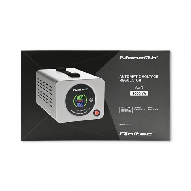 Qoltec 50723 Automatic Voltage Stabilizer AVR 1000VA