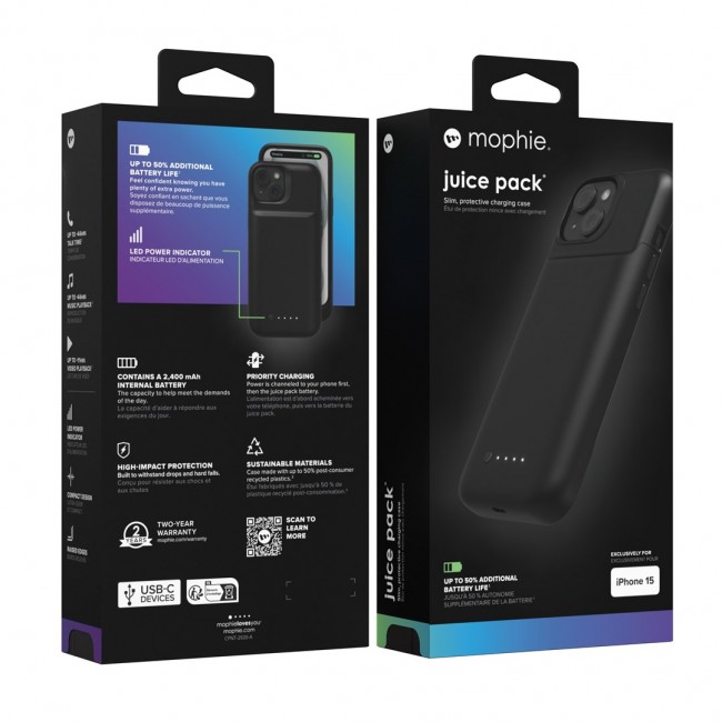 mophie Juice Pack mobile phone case 15.5 cm (6.1