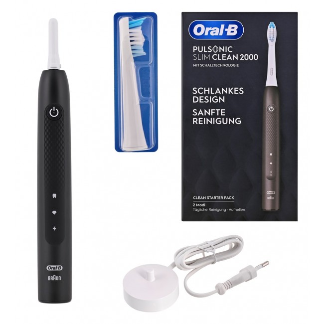 Oral-B Pulsonic Slim Clean 2000 Sonic toothbrush Black Oral-B Pulsonic Slim Clean 2000 Sonic toothbrush Black