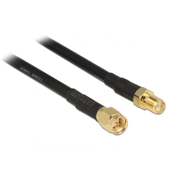DeLOCK 15m CFD200 coaxial cable SMA DeLOCK 15m CFD200 coaxial cable SMA