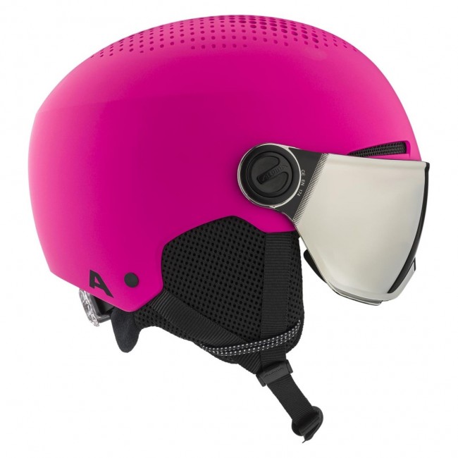 Alpina Zupo Visor winter helmet Q-Lite Pink Matt 51-55 Alpina Zupo Visor winter helmet Q-Lite Pink Matt 51-55