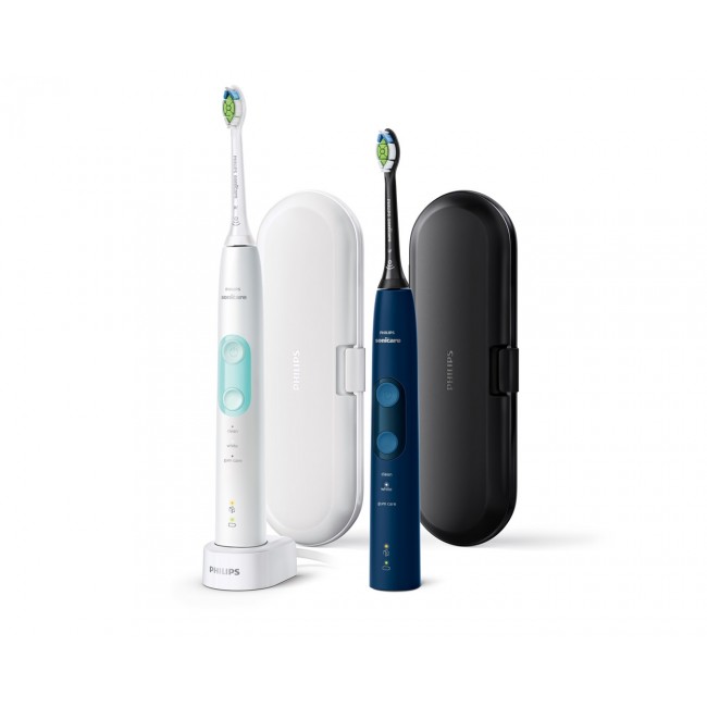 Philips Sonicare ProtectiveClean 5100 ProtectiveClean 5100 HX6851/34 2-pack sonic electric toothbrushes with accessories Philips Sonicare ProtectiveClean 5100 ProtectiveClean 5100 HX6851/34 2-pack sonic electric toothbrushes with accessories
