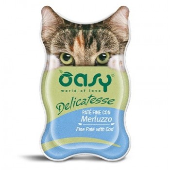 OASY Delicatesse Fine pat with Cod - wet cat food - 85g