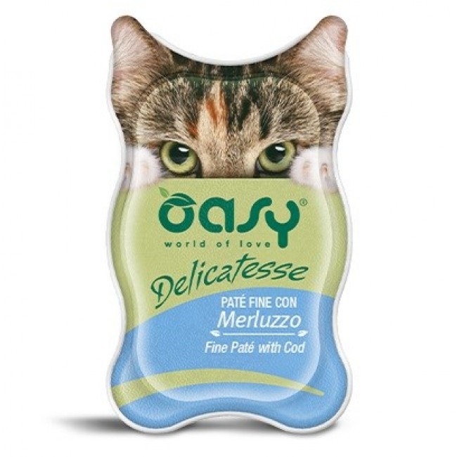 OASY Delicatesse Fine pat with Cod - wet cat food - 85g OASY Delicatesse Fine pat with Cod - wet cat food - 85g