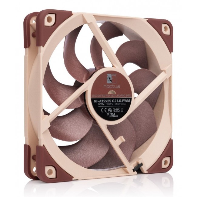 Noctua NF-A12X25 G2 LS-PWM computer cooling system Computer case Fan 12 cm Beige 1 pc(s)