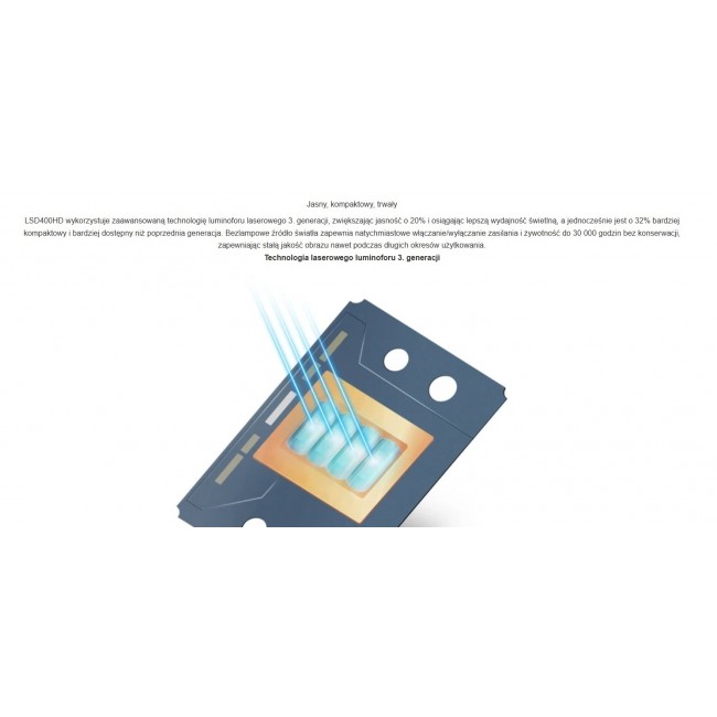 Viewsonic LSD400HD data projector Standard throw projector 4000 ANSI lumens DLP 1080p (1920x1080) White