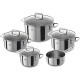 Set of 5 Zwilling Quadro pots