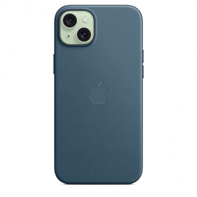 Apple iPhone 15 Plus FineWoven Case with MagSafe - Pacific Blue Apple iPhone 15 Plus FineWoven Case with MagSafe - Pacific Blue