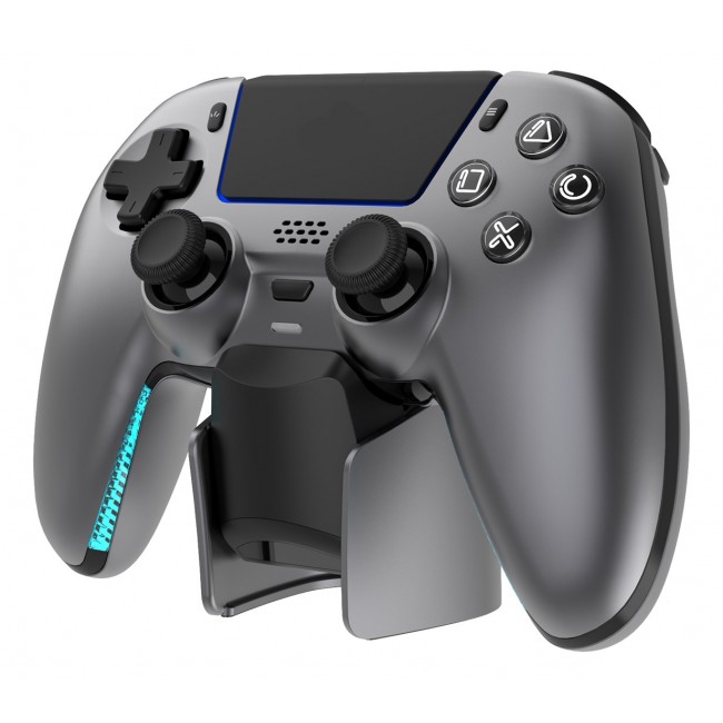 Deltaco Gaming GAM-199-STEELGRAY Gaming Controller Grey, Metallic, Steel Bluetooth/USB Gamepad PlayStation 5, Android, iOS