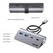 UNITEK H1337AGY01 interface hub USB 3.2 Gen 1 (3.1 Gen 1) Type-C 5000 Mbit/s Grey