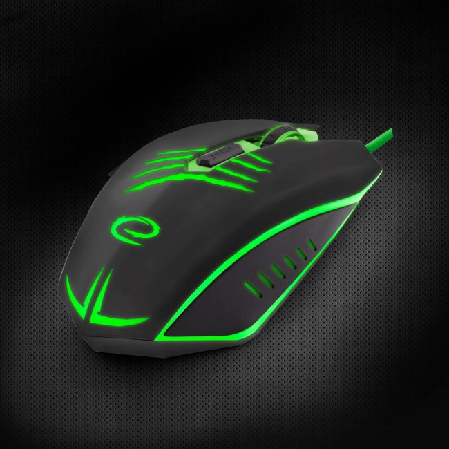 Esperanza EGM209G mouse Right-hand USB Type-A Optical 2400 DPI