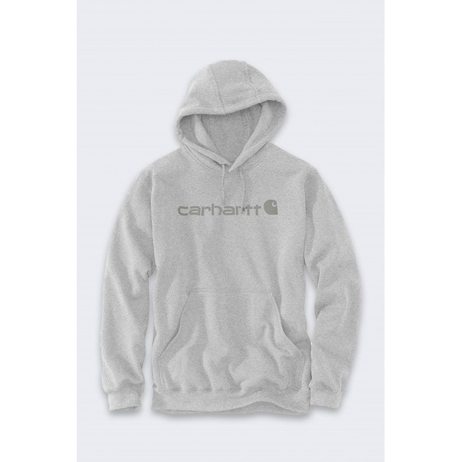 Bluza z kapturem Carhartt Marquette Logo Sweatshirt - heather gray/gray rozmiar: m Bluza z kapturem Carhartt Marquette Logo Sweatshirt - heather gray/gray rozmiar: m