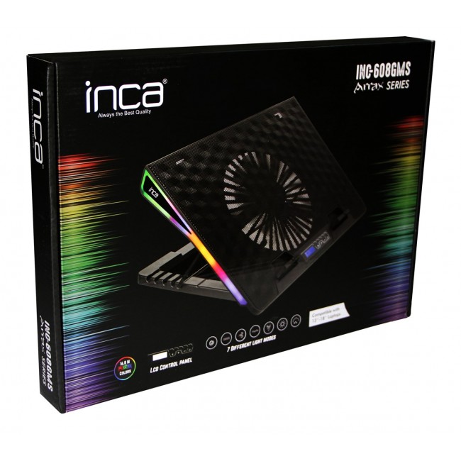 Inca INC-608GMS laptop stand Black 43.2 cm (17