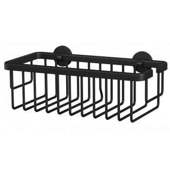 TESA MOON BLACK Aluminium Wall-mounted Shower basket