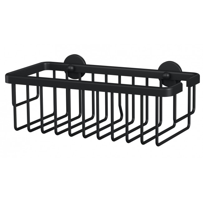 TESA MOON BLACK Aluminium Wall-mounted Shower basket