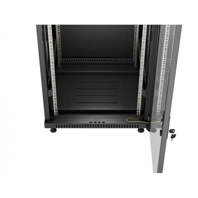 Lanberg FF01-6618-12B rack cabinet 18U Freestanding rack Black Lanberg FF01-6618-12B rack cabinet 18U Freestanding rack Black