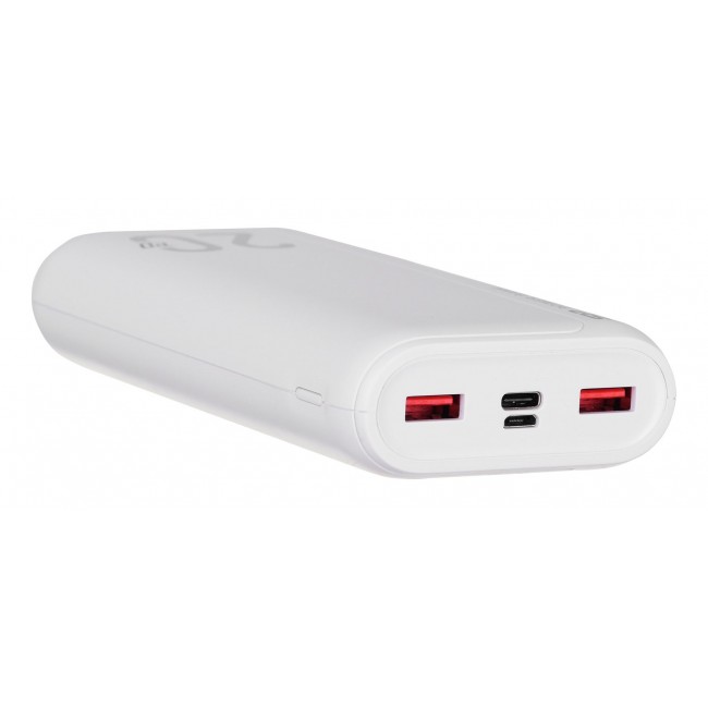 SILICON POWER QS15 Powerbank External battery 20000 mAh 2x USB QC 3.0 1x USB-C PD (SP20KMAPBKQS150W) White