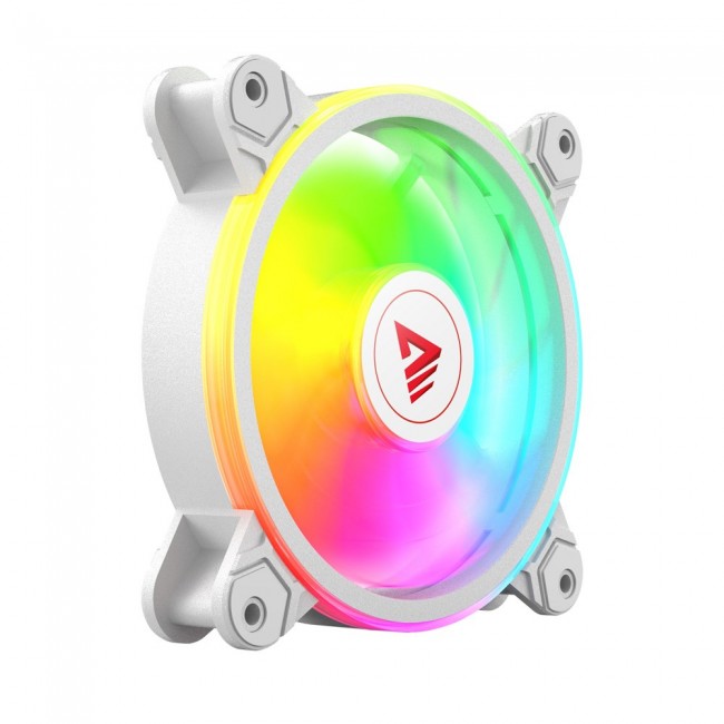 SAVIO FAN-01 WHITE 4-pack 120mm ARGB fan including controller and remote control SAVIO FAN-01 WHITE 4-pack 120mm ARGB fan including controller and remote control