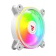 SAVIO FAN-01 WHITE 4-pack 120mm ARGB fan including controller and remote control SAVIO FAN-01 WHITE 4-pack 120mm ARGB fan including controller and remote control