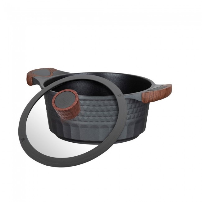 Resto Kitchenware Capella 2.6 L Round Black, Wood