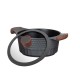 Resto Kitchenware Capella 2.6 L Round Black, Wood