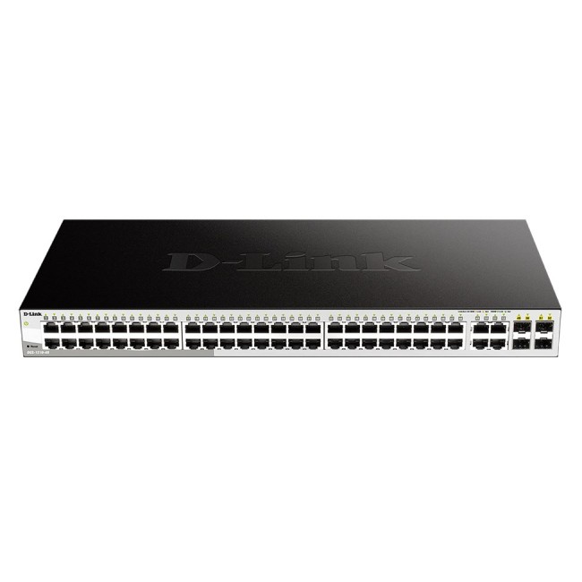 D-Link 48-Port Gigabit Smart Managed Switch with 4 Combo 1000BASE-T/SFP ports D-Link 48-Port Gigabit Smart Managed Switch with 4 Combo 1000BASE-T/SFP ports