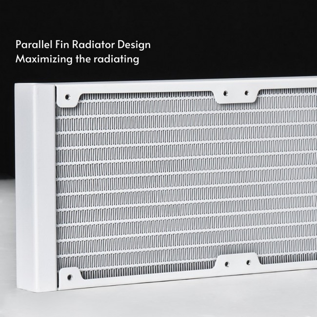 Chieftec CLC-360-RGB-W computer cooling system Computer case All-in-one liquid cooler 12 cm White