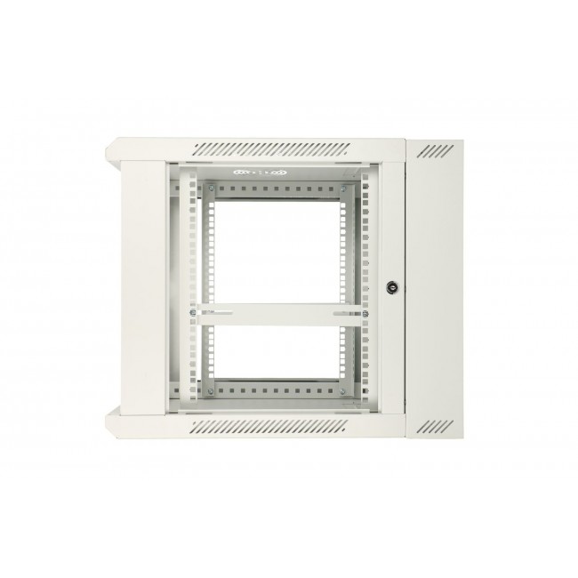Extralink Rackmount cabinet 12U 600x600 AZH Gray wall mounted, swing type
