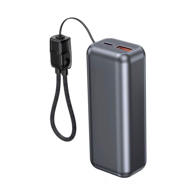 Gembird PB10-PD20-LCD-02 Compact fast charging power bank with LCD display, 20W, 10000 mAh, spacegrey