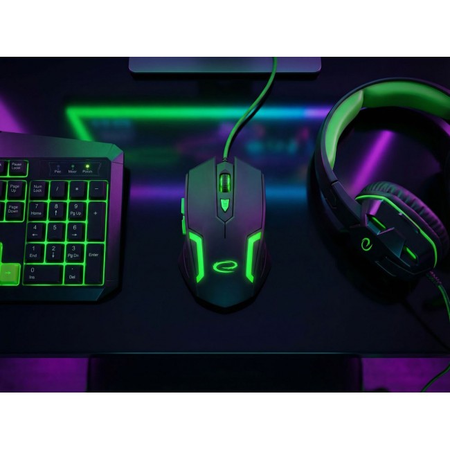 Esperanza EGM205G Fighter mouse Gaming Right-hand USB Type-A Optical 2400 DPI