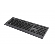 Gembird KB-MCH-06 Slim wired multimedia keyboard with Type-C adapter, US layout, black