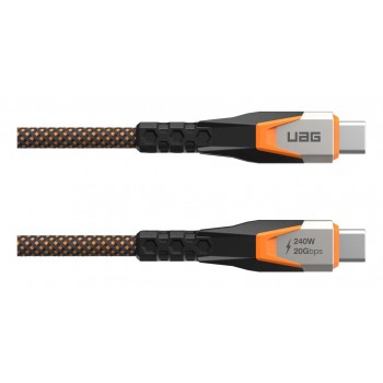 Urban Armor Gear 9B4415114097 USB cable USB 3.2 Gen 2x2 0.75 m USB C Black, Orange