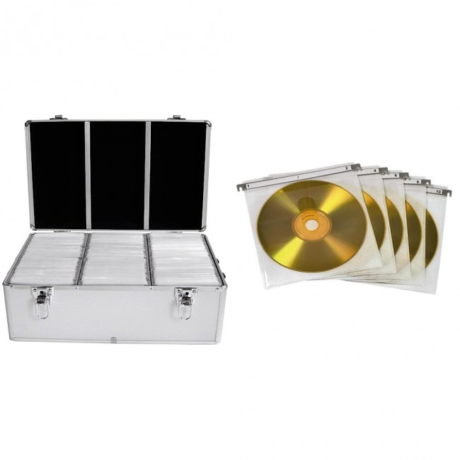 MediaRange BOX77 optical disc case Box case 500 discs Silver