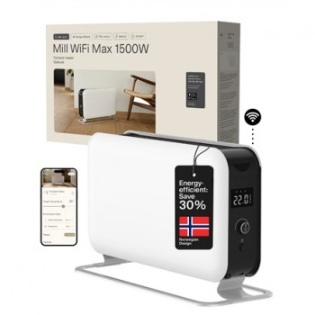 Mill | Portable Heater | CO1500MAXWIFI3 | Convection Heater | 1500 W | Suitable for rooms up to 14-18 m2 | White | IPX4