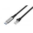 Digitus USB-A - RJ45 Ethernet cable, 1Gbit/s, 15m