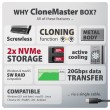 Axagon EEM2-20GD USB-C 20Gbps Dual M.2 NVMe SSD CLONE MASTER Enclosure