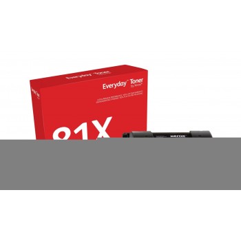 Everyday Black Toner by Xerox compatible with HP 81X (CF281X), High capacity