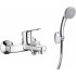 Bath mixer with shower set