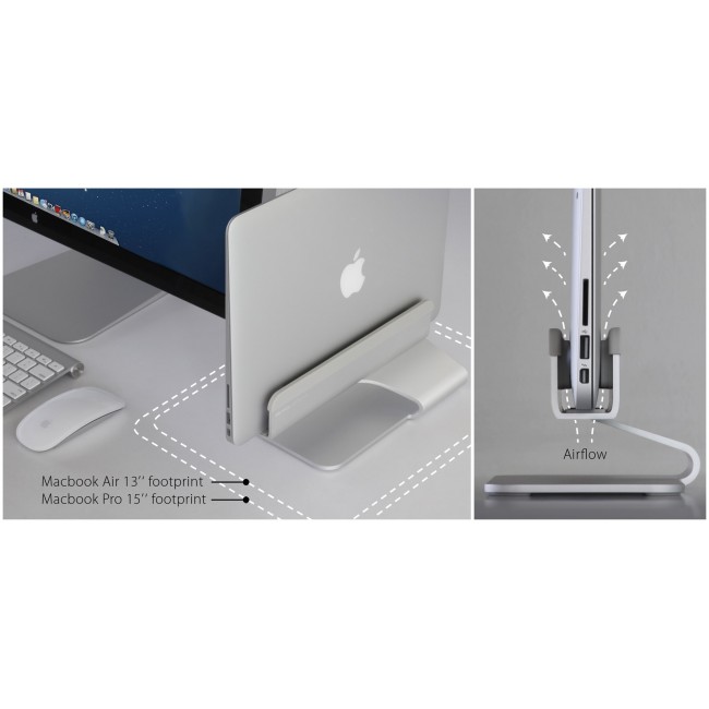 Rain Design mTower Laptop stand Silver 43.2 cm (17