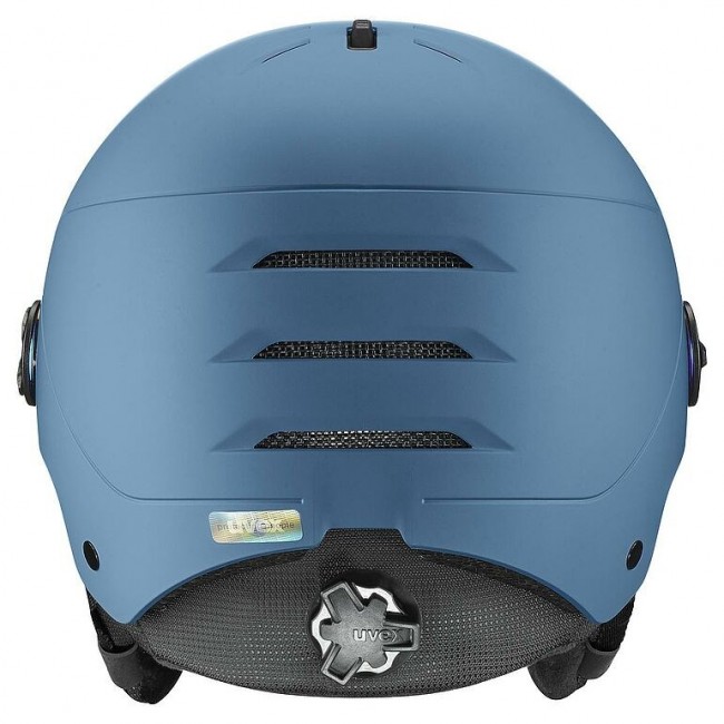 Uvex Skihelm wanted visor Stone colour, Blue