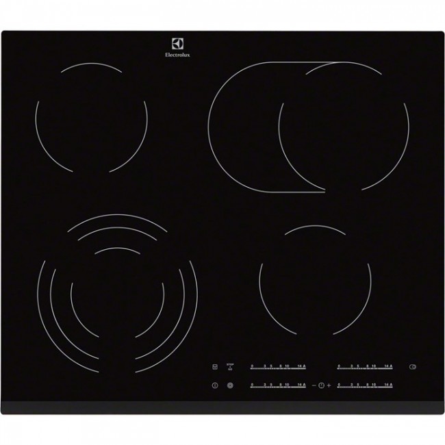 Electrolux EHF6547FXK hob Black Built-in 4 zone(s)